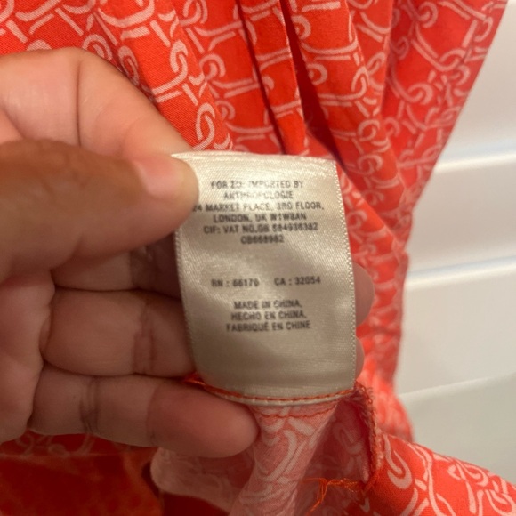 Maeve Coral Patterned Mini Dress - Picture 4 of 7